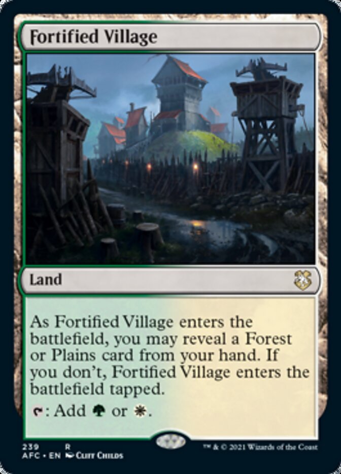 Fortified Village [Dungeons & Dragons: Adventures in the Forgotten Realms Commander] | Impulse Games and Hobbies