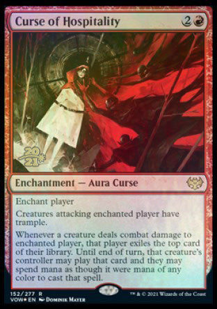 Curse of Hospitality [Innistrad: Crimson Vow Prerelease Promos] | Impulse Games and Hobbies