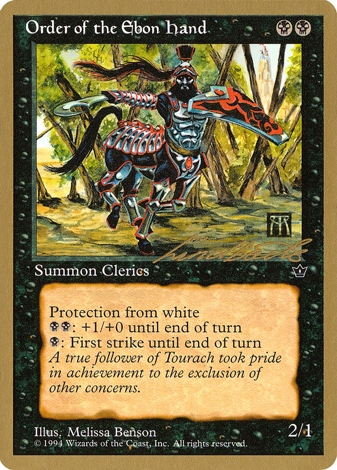 Order of the Ebon Hand (Benson) (Leon Lindback) [Pro Tour Collector Set] | Impulse Games and Hobbies