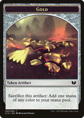 Gold // Knight (005) Double-Sided Token [Commander 2015 Tokens] | Impulse Games and Hobbies