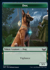 Ogre Warrior // Dog Double-sided Token [Streets of New Capenna Tokens] | Impulse Games and Hobbies