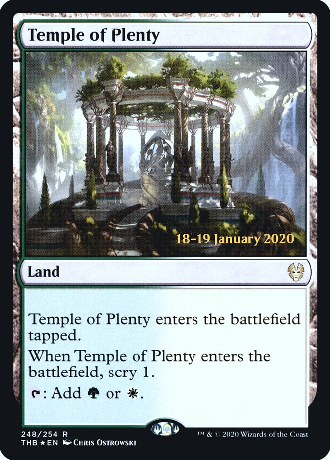 Temple of Plenty [Theros Beyond Death Prerelease Promos] | Impulse Games and Hobbies