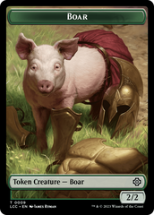 Boar // Merfolk (0005) Double-Sided Token [The Lost Caverns of Ixalan Commander Tokens] | Impulse Games and Hobbies