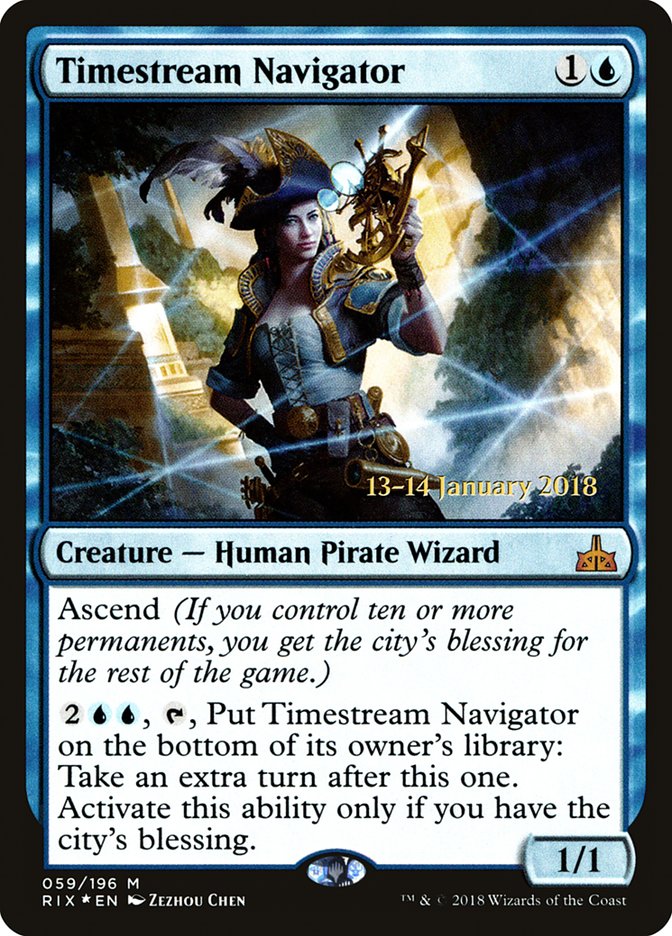 Timestream Navigator [Rivals of Ixalan Prerelease Promos] | Impulse Games and Hobbies