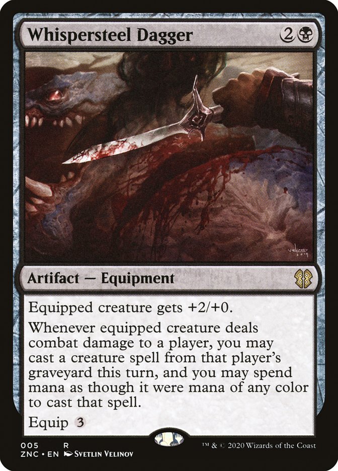 Whispersteel Dagger [Zendikar Rising Commander] | Impulse Games and Hobbies