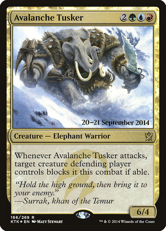 Avalanche Tusker [Khans of Tarkir Prerelease Promos] | Impulse Games and Hobbies