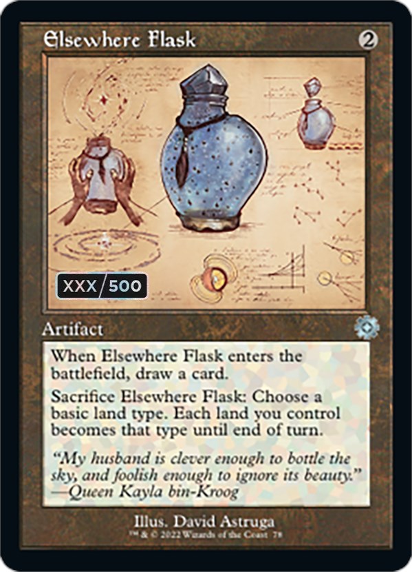 Elsewhere Flask (Retro Schematic) (Serial Numbered) [The Brothers' War Retro Artifacts] | Impulse Games and Hobbies