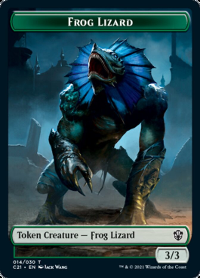 Frog Lizard // Elephant Token [Commander 2021 Tokens] | Impulse Games and Hobbies