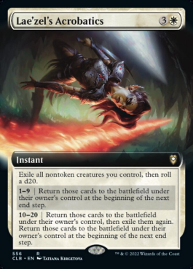 Lae'zel's Acrobatics (Extended Art) [Commander Legends: Battle for Baldur's Gate] | Impulse Games and Hobbies