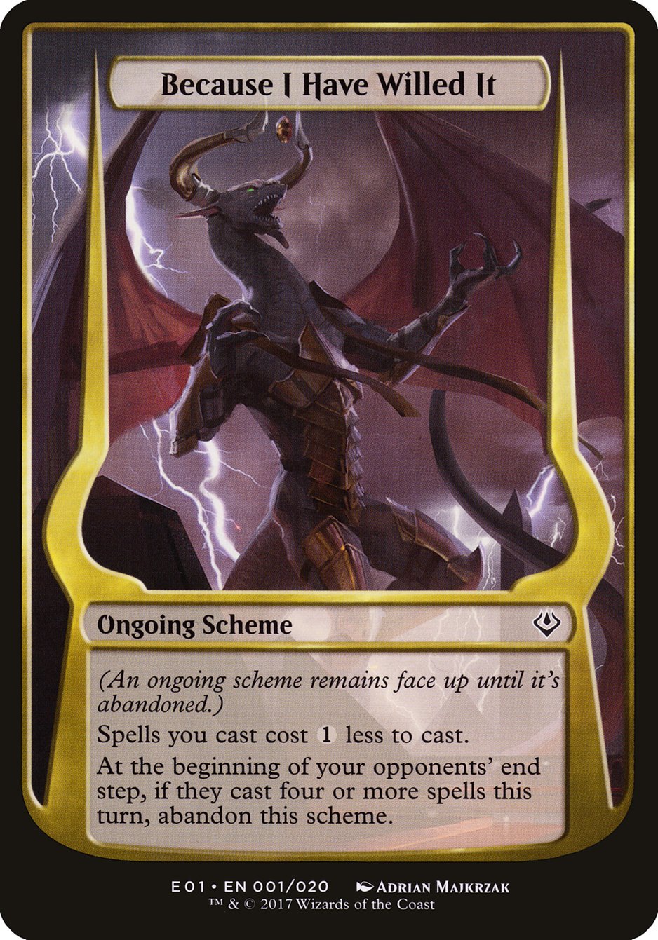 Because I Have Willed It (Schemes) [Archenemy: Nicol Bolas Schemes] | Impulse Games and Hobbies