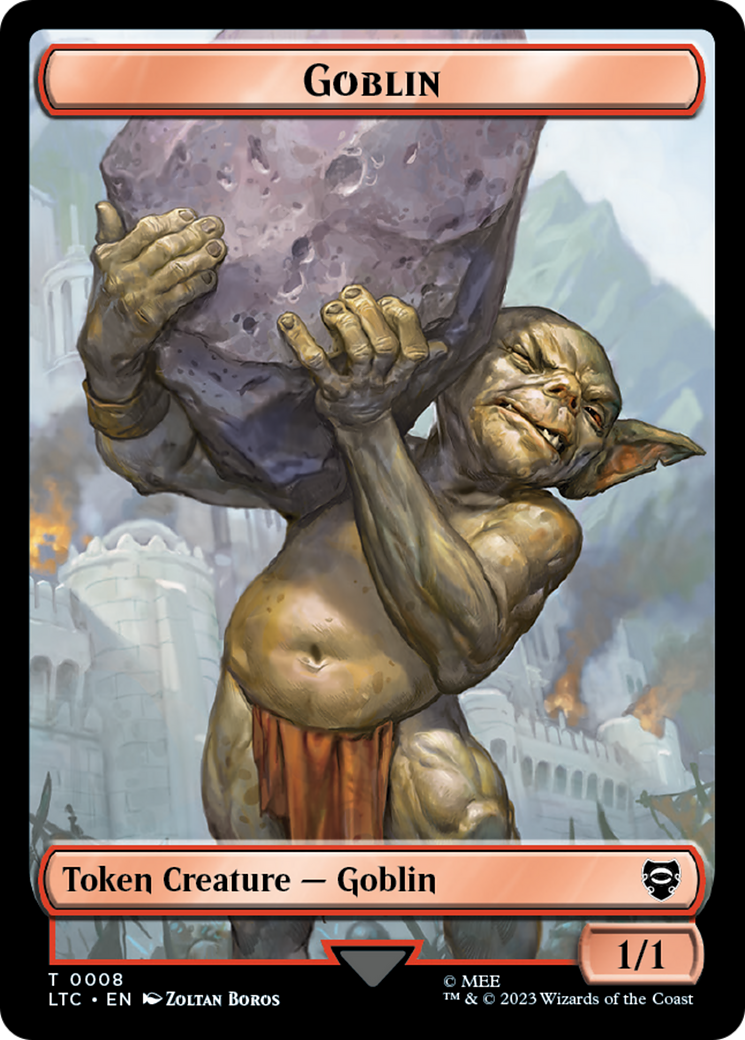 Goblin // Wraith Double-Sided Token [The Lord of the Rings: Tales of Middle-Earth Commander Tokens] | Impulse Games and Hobbies