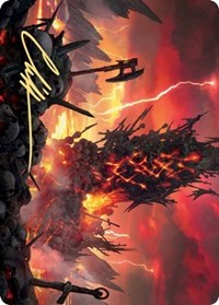 Immersturm Skullcairn Art Card (Gold-Stamped Signature) [Kaldheim: Art Series] | Impulse Games and Hobbies