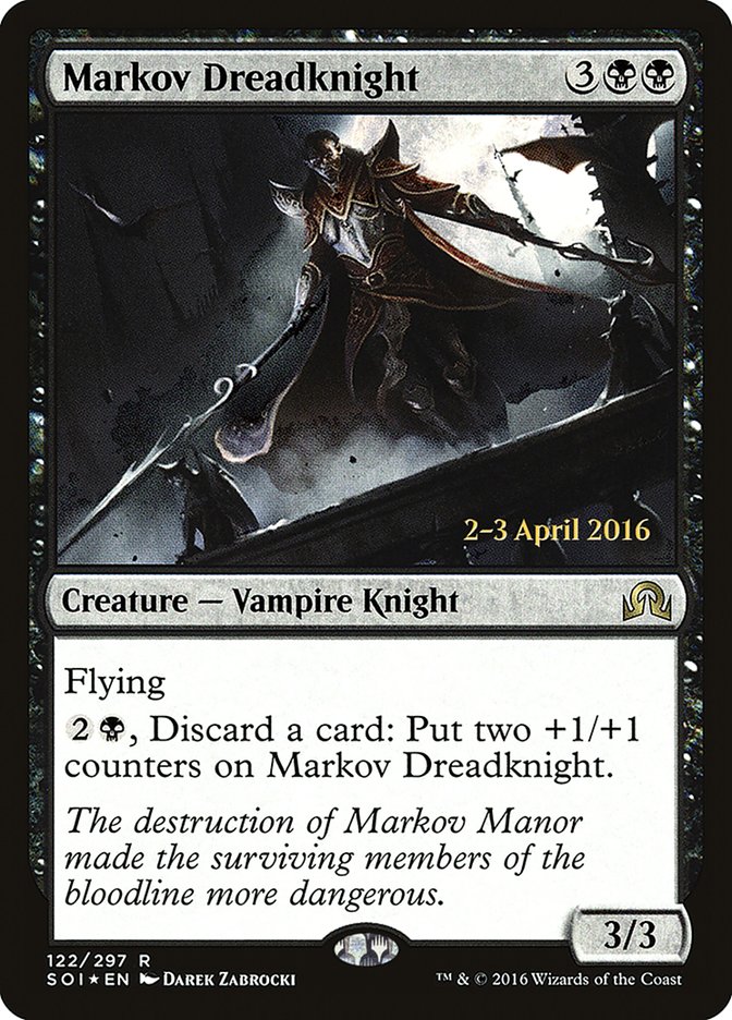 Markov Dreadknight [Shadows over Innistrad Prerelease Promos] | Impulse Games and Hobbies
