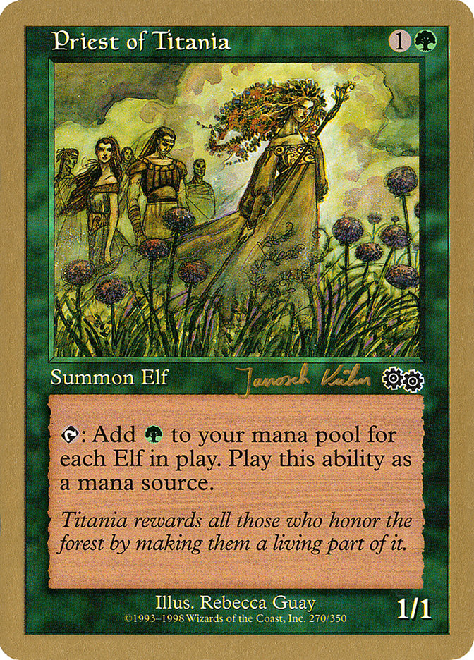 Priest of Titania (Janosch Kuhn) [World Championship Decks 2000] | Impulse Games and Hobbies