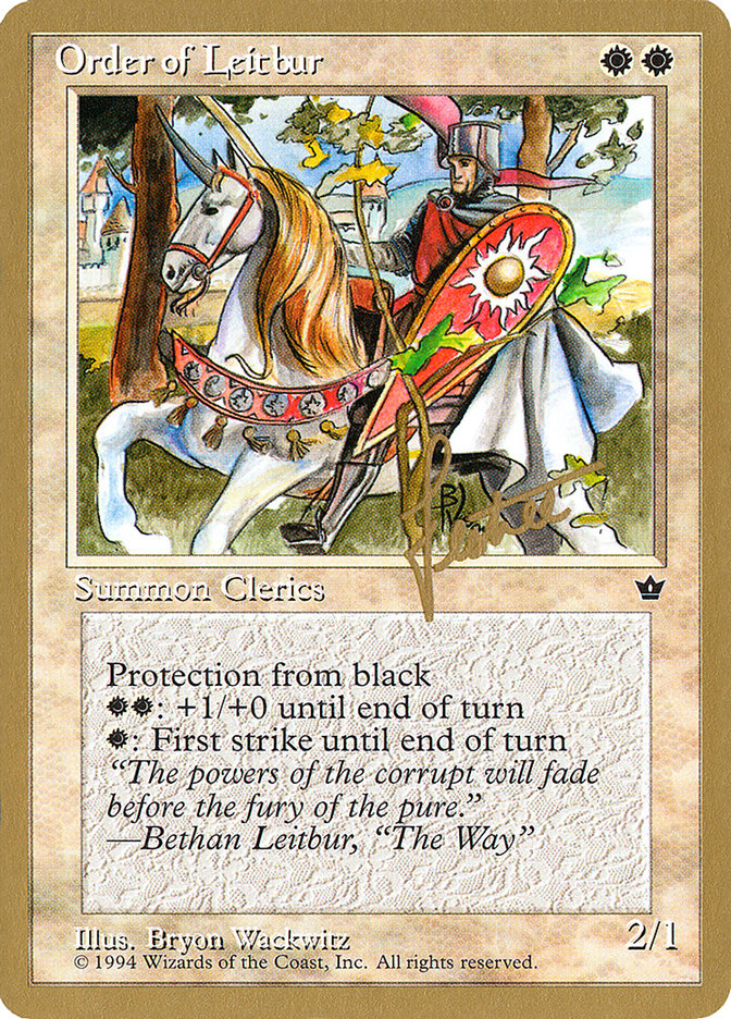 Order of Leitbur (Male) (Bertrand Lestree) [Pro Tour Collector Set] | Impulse Games and Hobbies