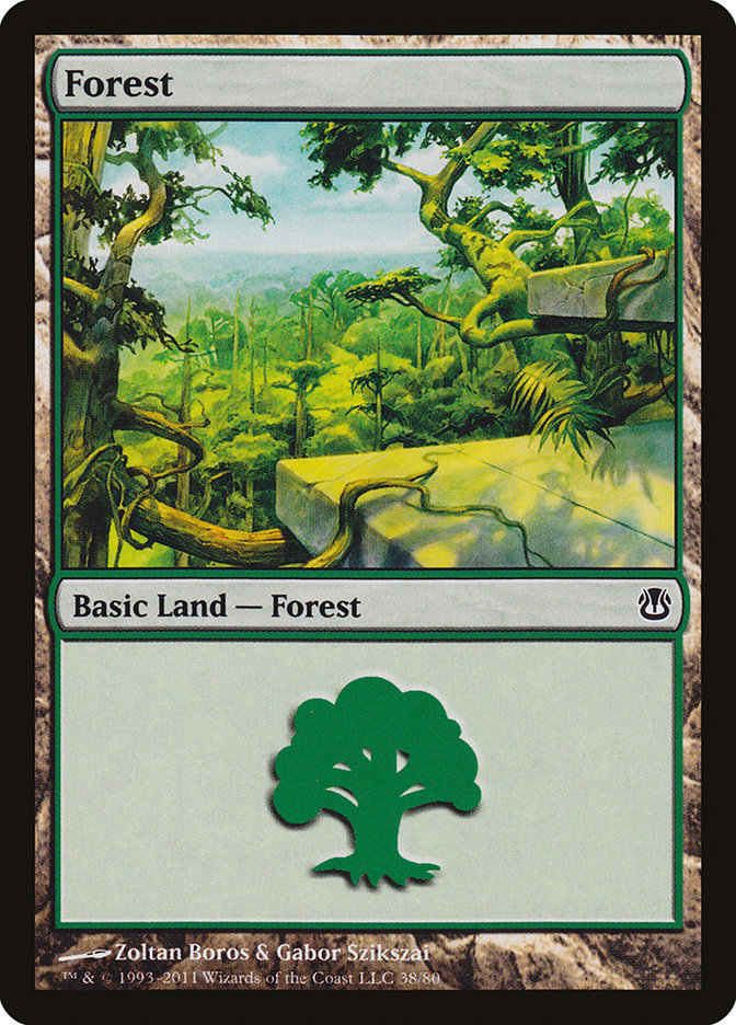 Forest (38) [Duel Decks: Ajani vs. Nicol Bolas] | Impulse Games and Hobbies