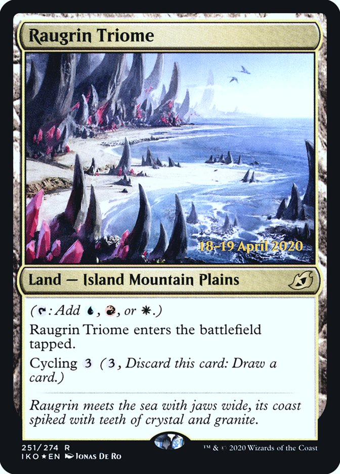 Raugrin Triome  [Ikoria: Lair of Behemoths Prerelease Promos] | Impulse Games and Hobbies