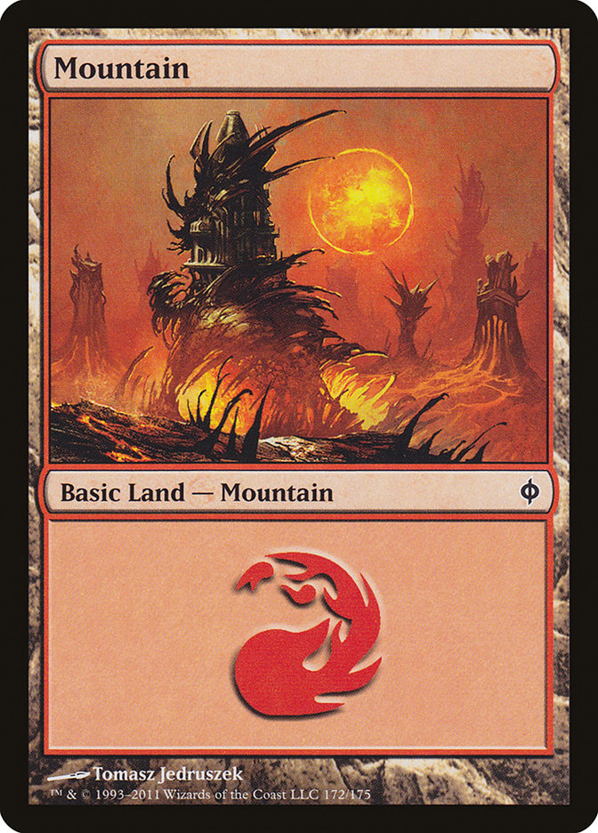 Mountain (172) [New Phyrexia] | Impulse Games and Hobbies