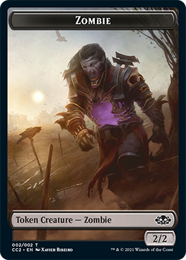 Snake // Zombie Double-sided Token [Commander Collection: Black Tokens] | Impulse Games and Hobbies