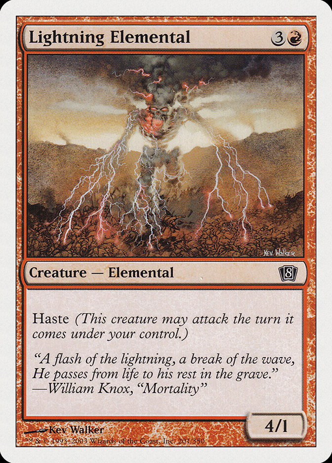 Lightning Elemental [Eighth Edition] | Impulse Games and Hobbies