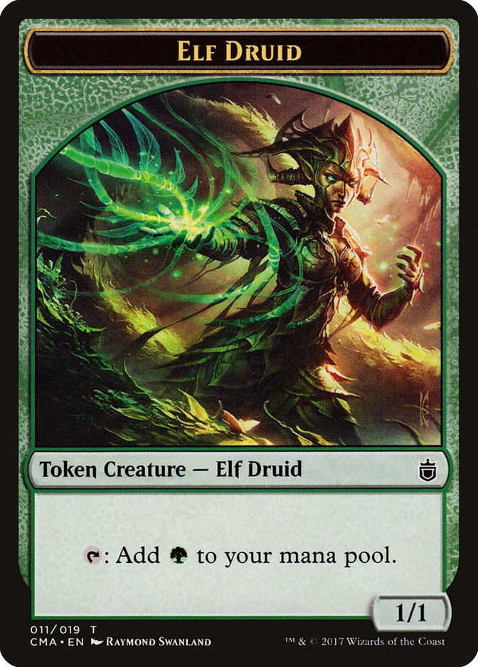 Elf Druid Token [Commander Anthology Tokens] | Impulse Games and Hobbies