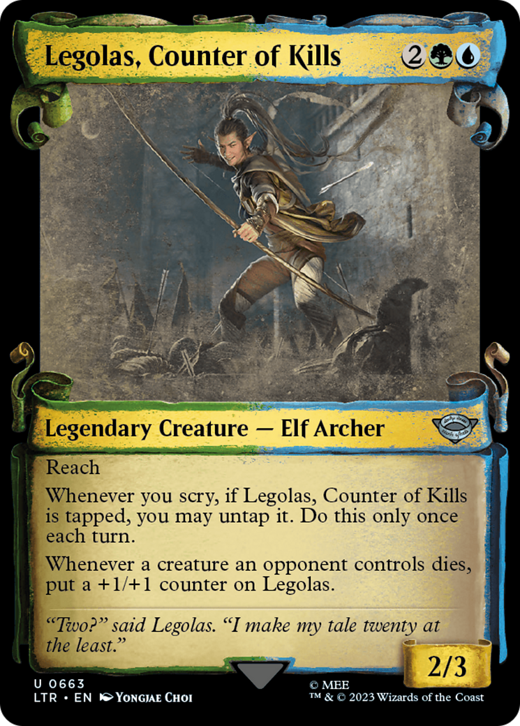 Legolas, Counter of Kills [The Lord of the Rings: Tales of Middle-Earth Showcase Scrolls] | Impulse Games and Hobbies