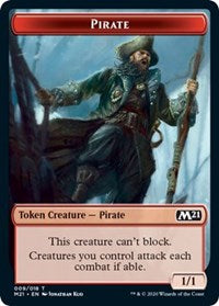 Pirate // Weird Double-sided Token [Core Set 2021 Tokens] | Impulse Games and Hobbies