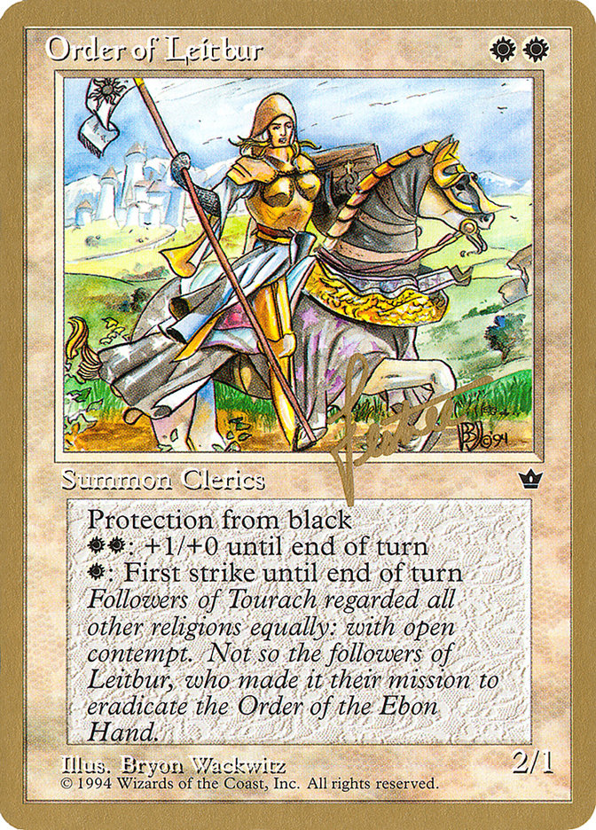 Order of Leitbur (Female) (Bertrand Lestree) [Pro Tour Collector Set] | Impulse Games and Hobbies