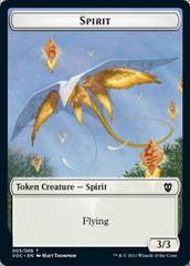 Spirit (003) // Thopter Double-sided Token [Innistrad: Crimson Vow Commander Tokens] | Impulse Games and Hobbies