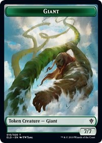 Giant // Food (17) Double-sided Token [Throne of Eldraine Tokens] | Impulse Games and Hobbies