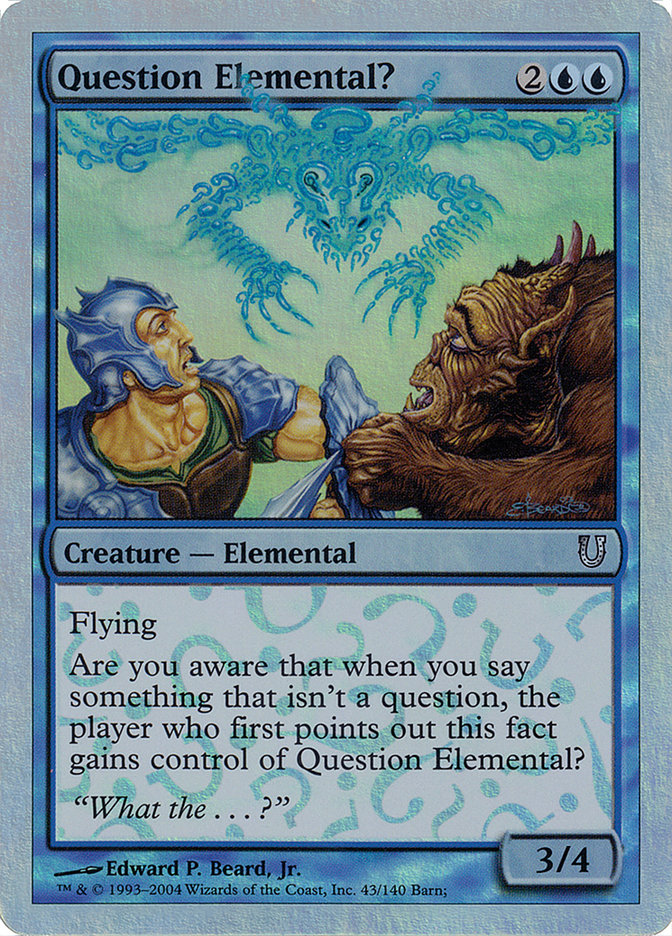 Question Elemental? (Alternate Foil) [Unhinged] | Impulse Games and Hobbies