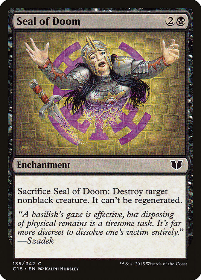 Seal of Doom [Commander 2015] | Impulse Games and Hobbies