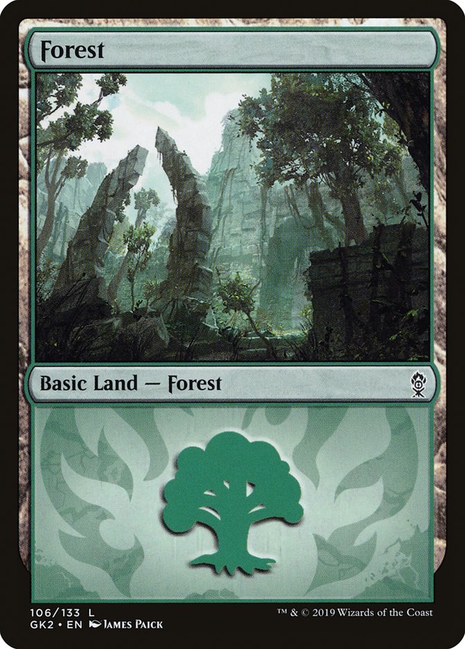 Forest (106) [Ravnica Allegiance Guild Kit] | Impulse Games and Hobbies