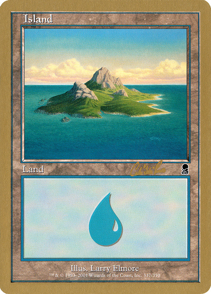 Island (cr337a) (Carlos Romao) [World Championship Decks 2002] | Impulse Games and Hobbies