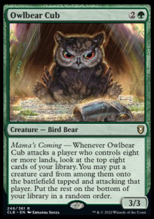 Owlbear Cub [Commander Legends: Battle for Baldur's Gate] | Impulse Games and Hobbies