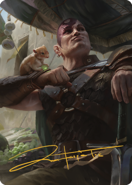 Minsc & Boo, Timeless Heroes Art Card (38) (Gold-Stamped Signature) [Commander Legends: Battle for Baldur's Gate Art Series] | Impulse Games and Hobbies