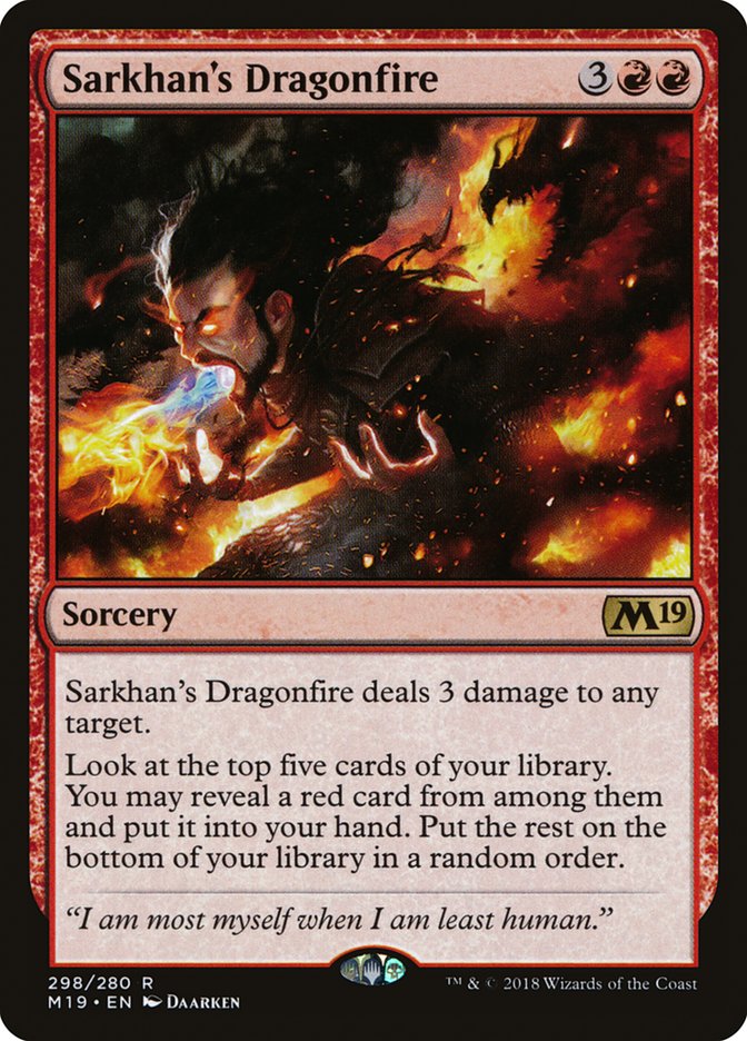 Sarkhan's Dragonfire [Core Set 2019] | Impulse Games and Hobbies