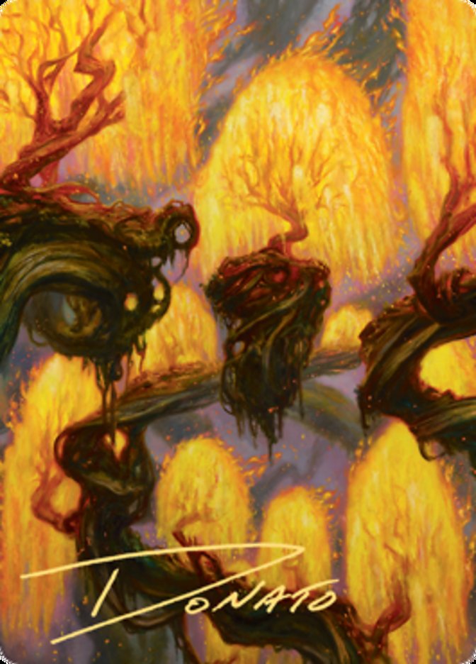 Grove of the Burnwillows Art Card (Gold-Stamped Signature) [Zendikar Rising Art Series] | Impulse Games and Hobbies