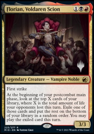 Florian, Voldaren Scion (Promo Pack) [Innistrad: Midnight Hunt Promos] | Impulse Games and Hobbies