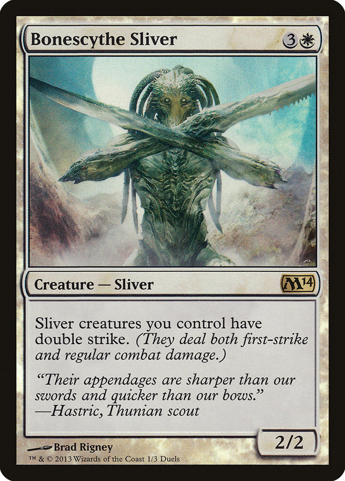 Bonescythe Sliver (Duels of the Planeswalkers Promos) [Duels of the Planeswalkers Promos 2013] | Impulse Games and Hobbies