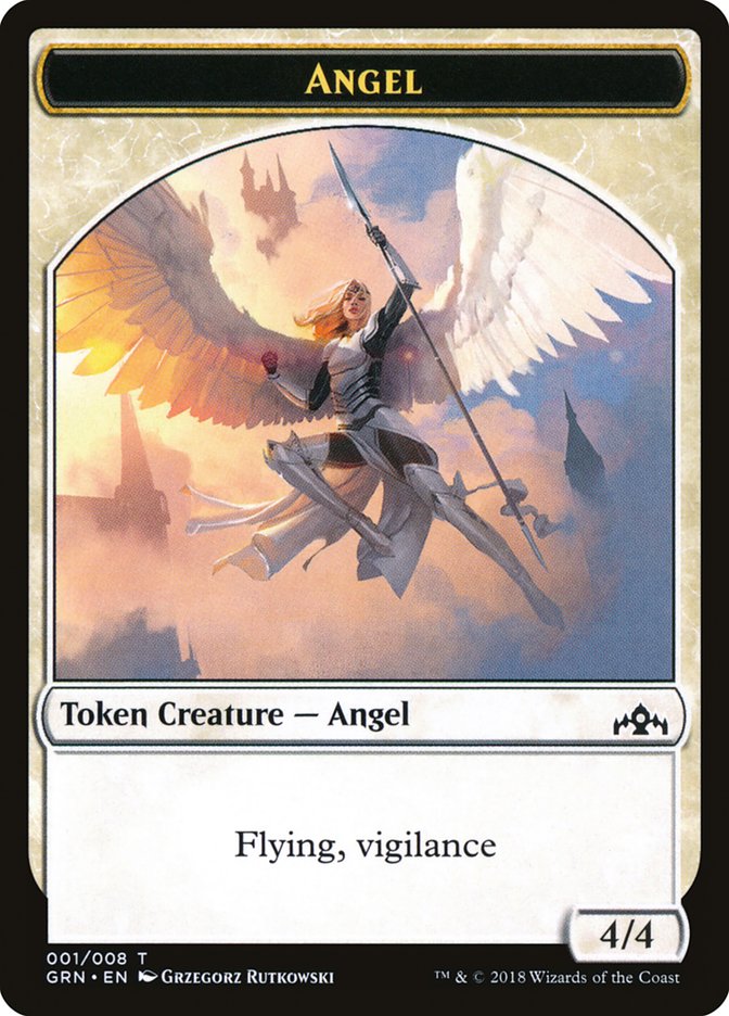 Angel Token [Guilds of Ravnica Tokens] | Impulse Games and Hobbies