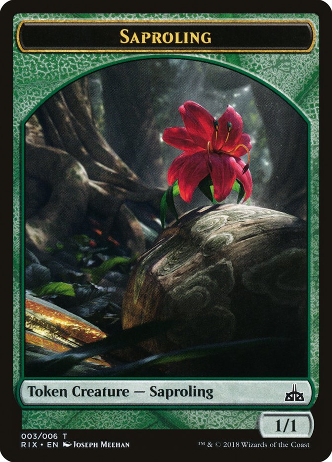 Saproling Token [Rivals of Ixalan Tokens] | Impulse Games and Hobbies