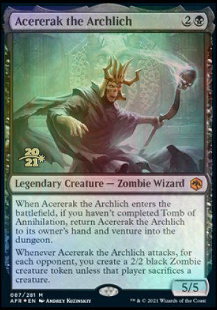 Acererak the Archlich [Dungeons & Dragons: Adventures in the Forgotten Realms Prerelease Promos] | Impulse Games and Hobbies