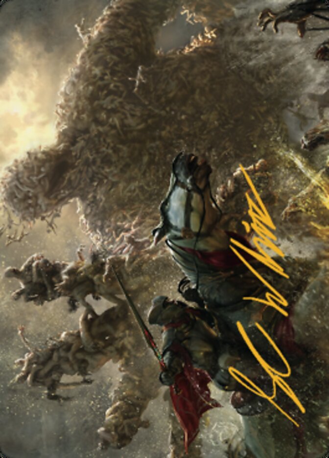 Writhing Necromass Art Card (Gold-Stamped Signature) [Dominaria United Art Series] | Impulse Games and Hobbies