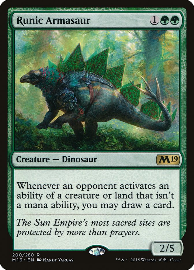 Runic Armasaur [Core Set 2019] | Impulse Games and Hobbies