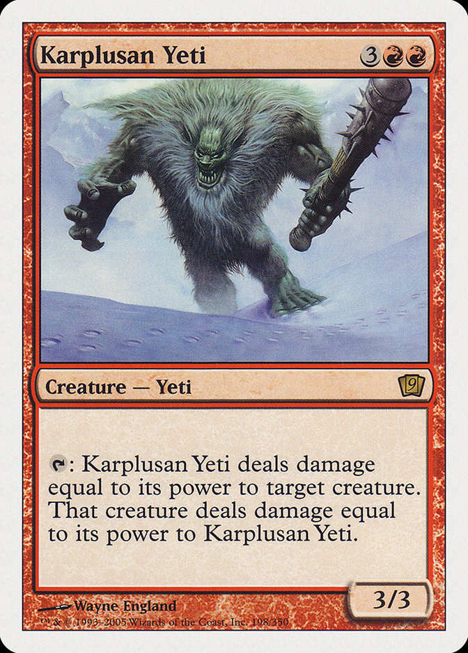 Karplusan Yeti [Ninth Edition] | Impulse Games and Hobbies