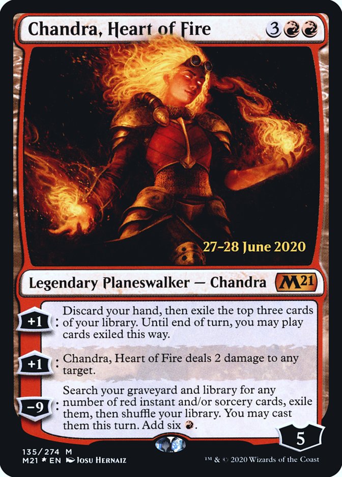 Chandra, Heart of Fire  [Core Set 2021 Prerelease Promos] | Impulse Games and Hobbies