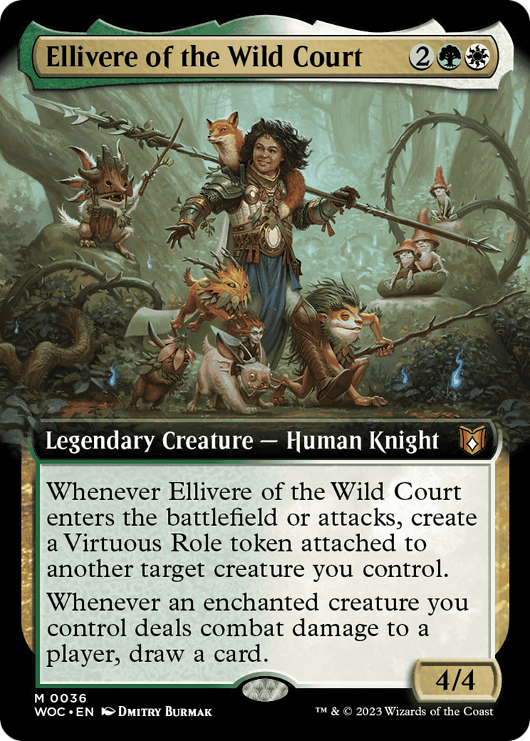 Ellivere of the Wild Court (Extended Art) [Wilds of Eldraine Commander] | Impulse Games and Hobbies