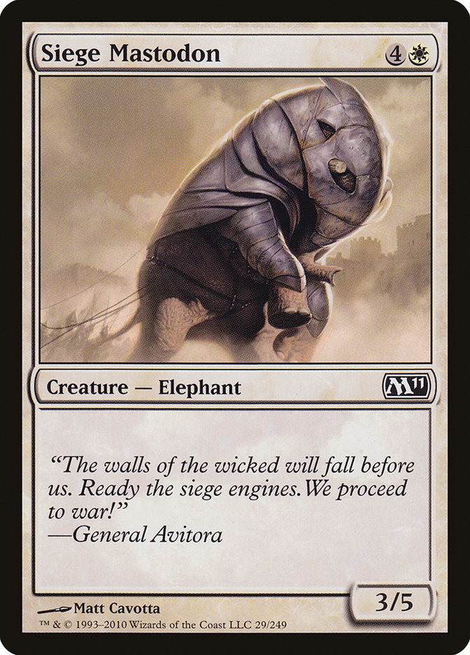 Siege Mastodon [Magic 2011] | Impulse Games and Hobbies