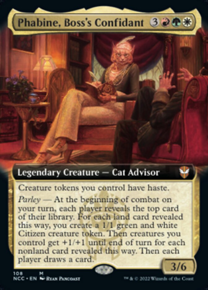 Phabine, Boss's Confidant (Extended Art) [Streets of New Capenna Commander] | Impulse Games and Hobbies